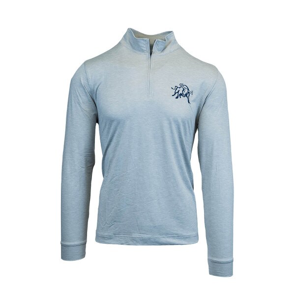 Silver, Aggie Bull, Pullover, 1/4-Zip